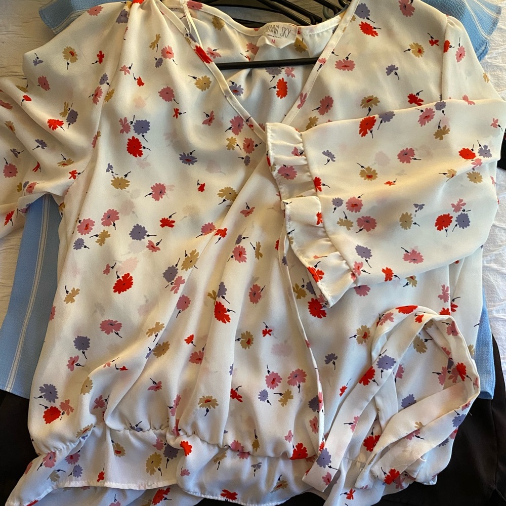 floral blouse